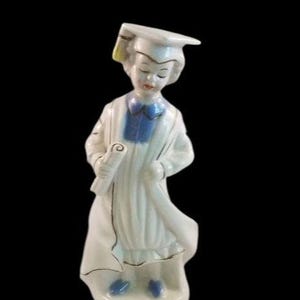 Porcelain Graduate Girl Figurine