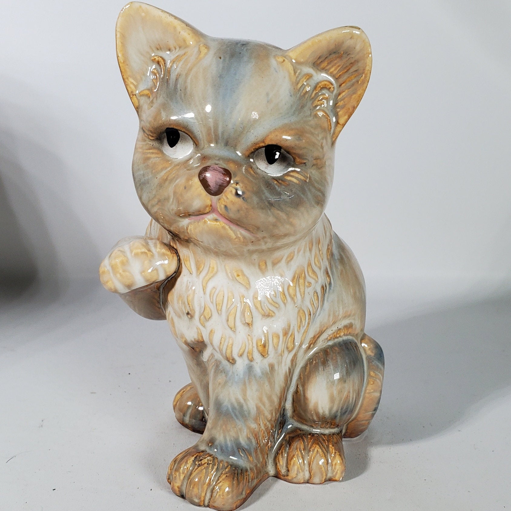 中古品【陶器製　猫】2点セット☆ 中古品【陶器製 猫】2点セット☆