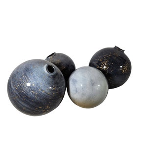 Handblown Open End Glass Balls Universe Design