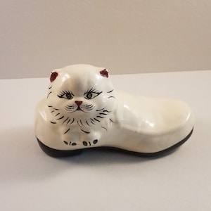 Cat in Loafer Shoe Figurine