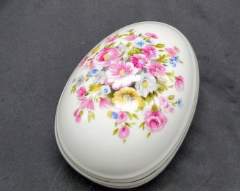 Vintage Porcelain Egg Ring Trinket Dish