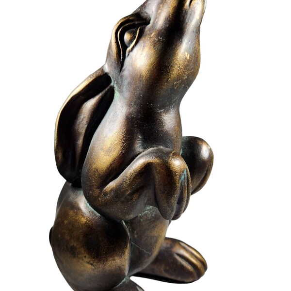 Bronze Rabbit Statue Etsy