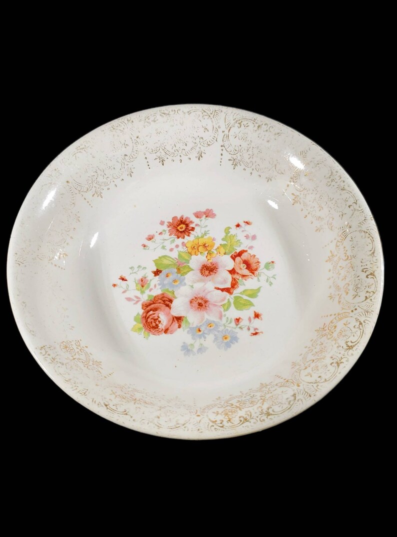 Vintage Monach First Quality China Meissen Rose Serving Bowl Warranted ...