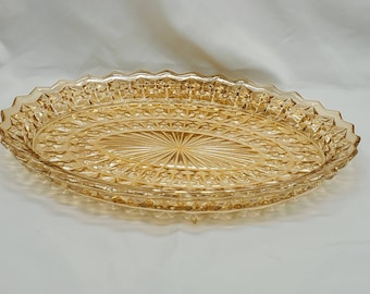 Carnival Marigold Oval Serving Platter