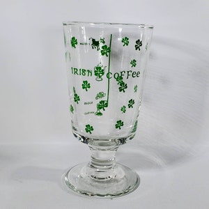 Vintage Irish Coffee Pedestal Glass