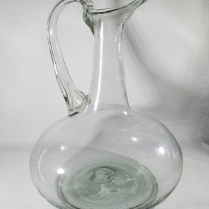 Jarra de vidro transparente para vinho e jarra