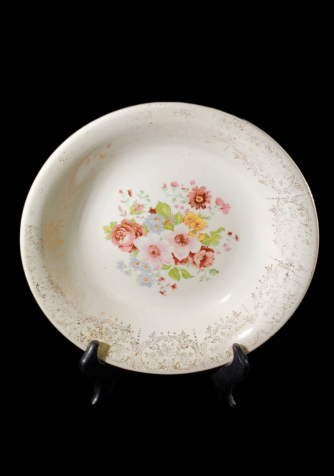 Vintage Monach First Quality China Meissen Rose Serving Bowl Warranted ...