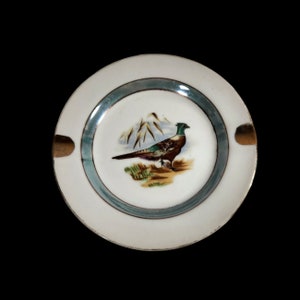 Vintage Japan Hand-Painted MCM Ashtray Trinket Dish