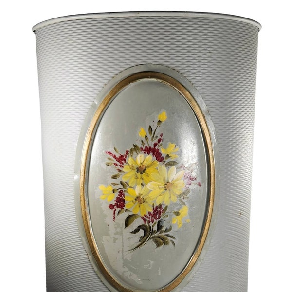 Metal Trash Can Etsy