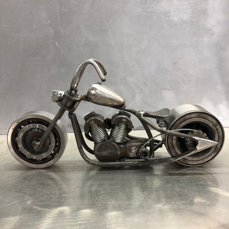 Motorcycle Metal Art Etsy