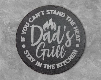 Dad Grilling Plate, Grill Serving Platter, Charcuterie Board For Dad, Father's Day Plate, Father's Day Gift From Kids, Engraved Gift For Dad