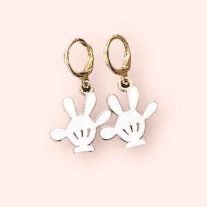 Disney Earrings Mickey Hands Womens Girls Toddler Earrings