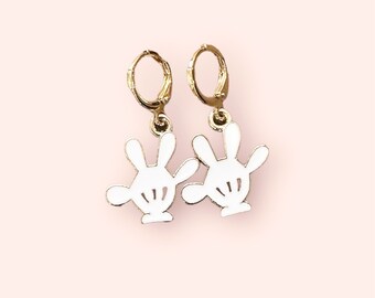 Disney Earrings Mickey Hands Womens Girls Toddler Earrings