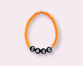 Boo Basket Bracelet Halloween Spooky Bracelet Kids Name Whimsical Halloween Accessories Jewelry Hey Boo Little Girls Bracelet