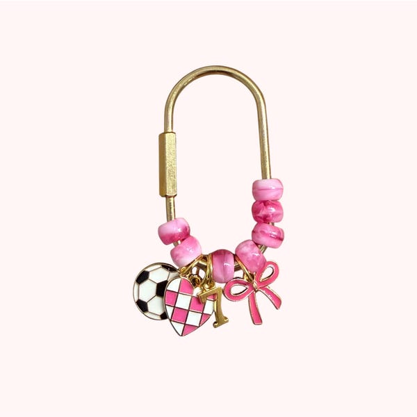 Custom Sports Keychain Bag Charm Personalized Baseball Football Soccer Softball Basketball Volleyball Dance Cheer Sports Mom Carabiner