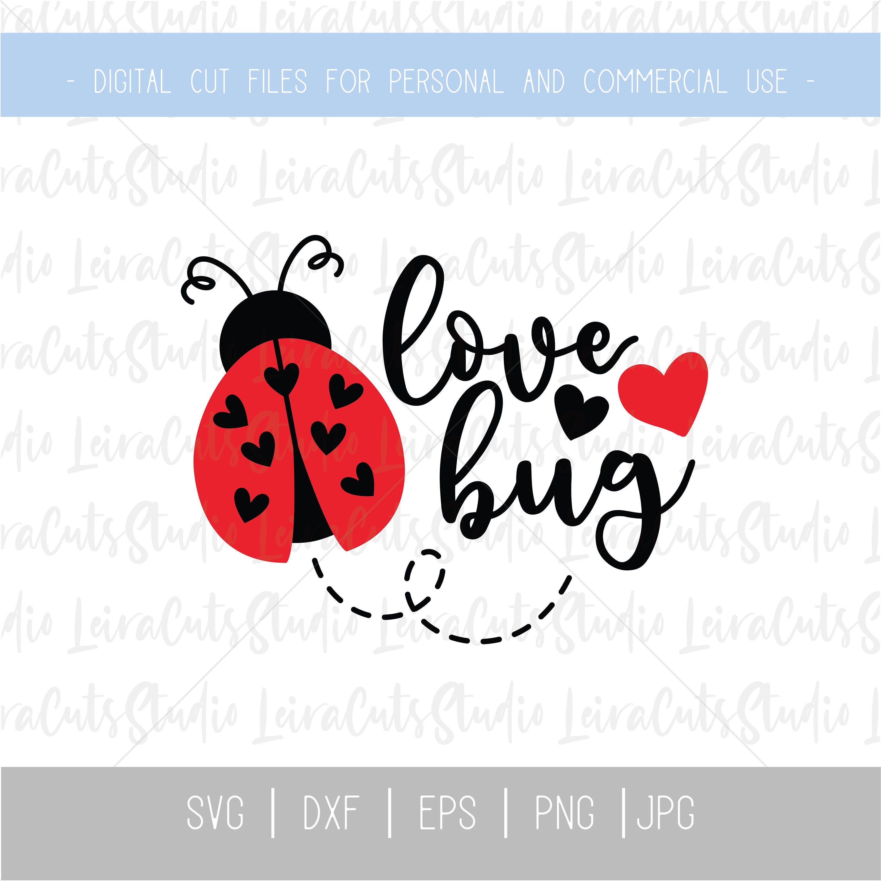 Love Bug SVG Love Bug Clipart Valentine's SVG Love Bug - Etsy UK