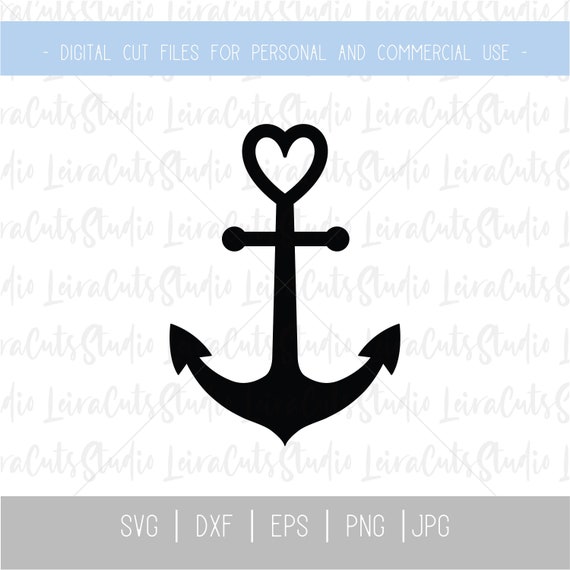 Herz Anker SVG, Anker SVG Datei, Anker PNG, Maritime Clipart, Anker Dxf,  Maritimes Dekor Svg, Anker Svg Dateien für Cricut - .de