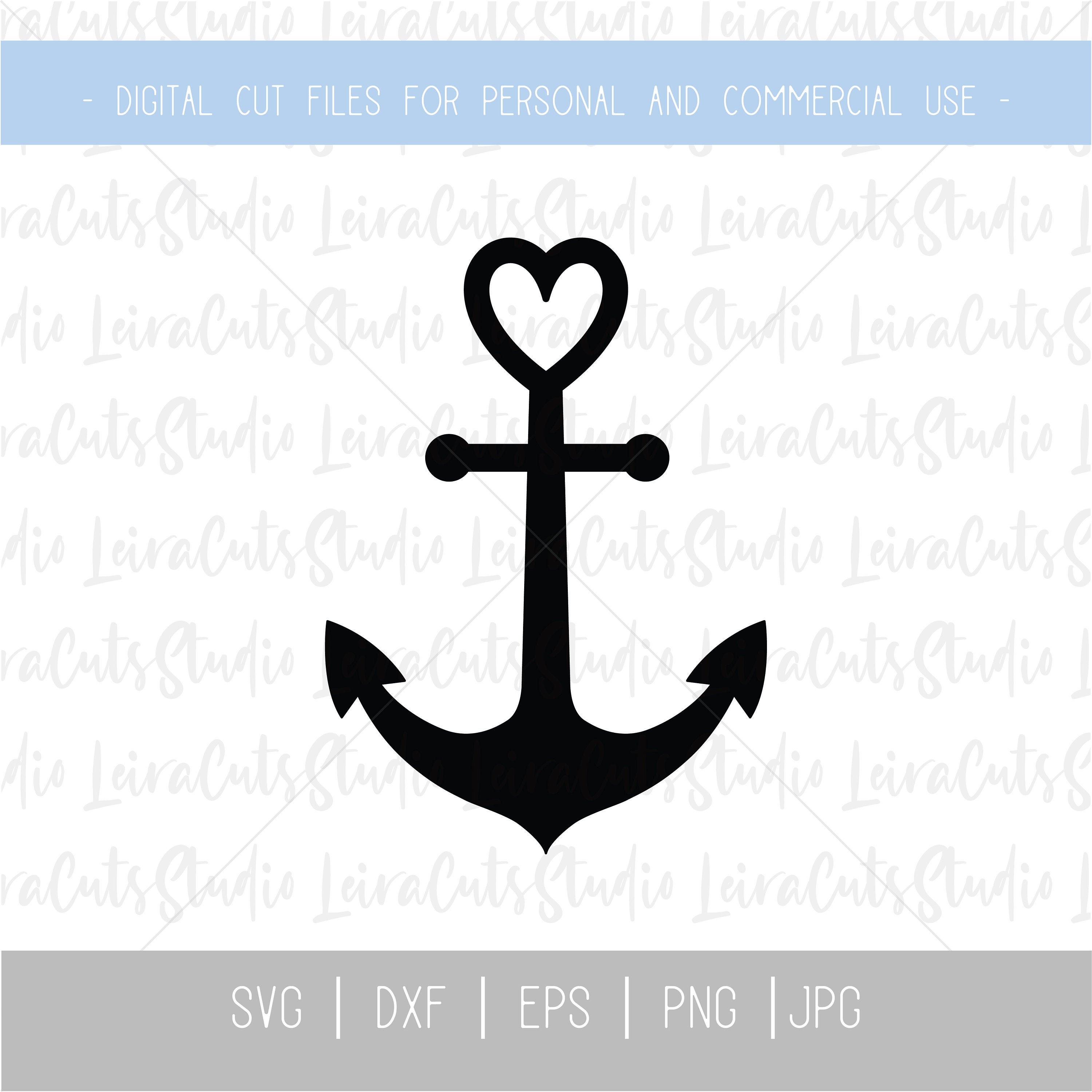 Herz Anker Svg Anker Svg Datei Anker Png Maritime Clipart Etsy De | My ...