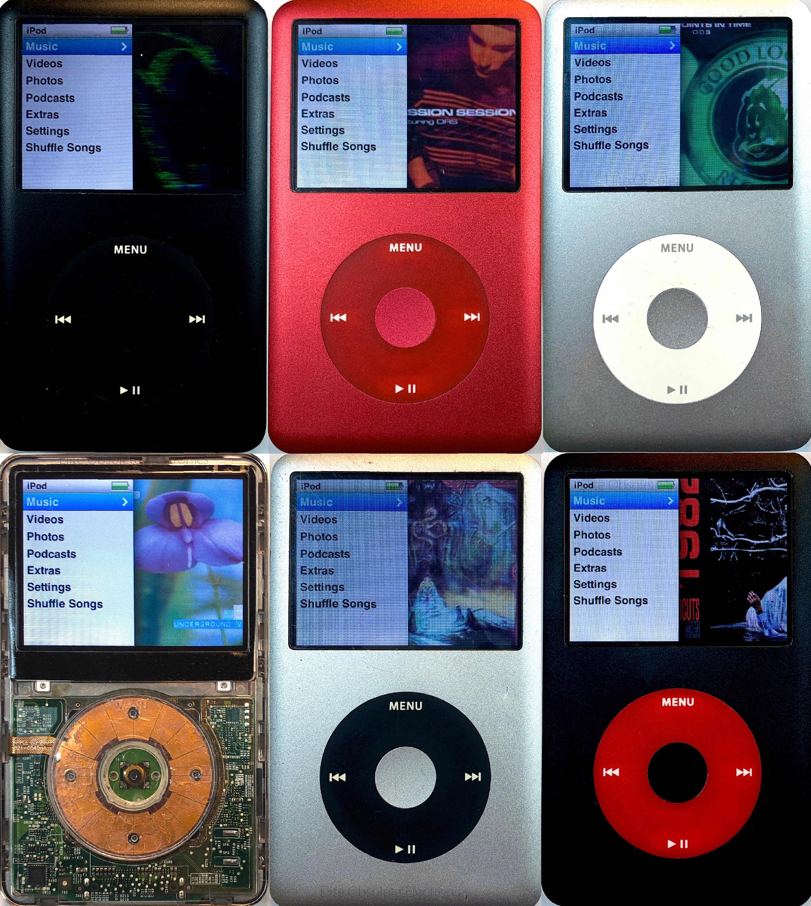 30GB, 60GB, 80GB, 120GB, 160GB 6th Apple iPod Classic 5th or 7th Generation 