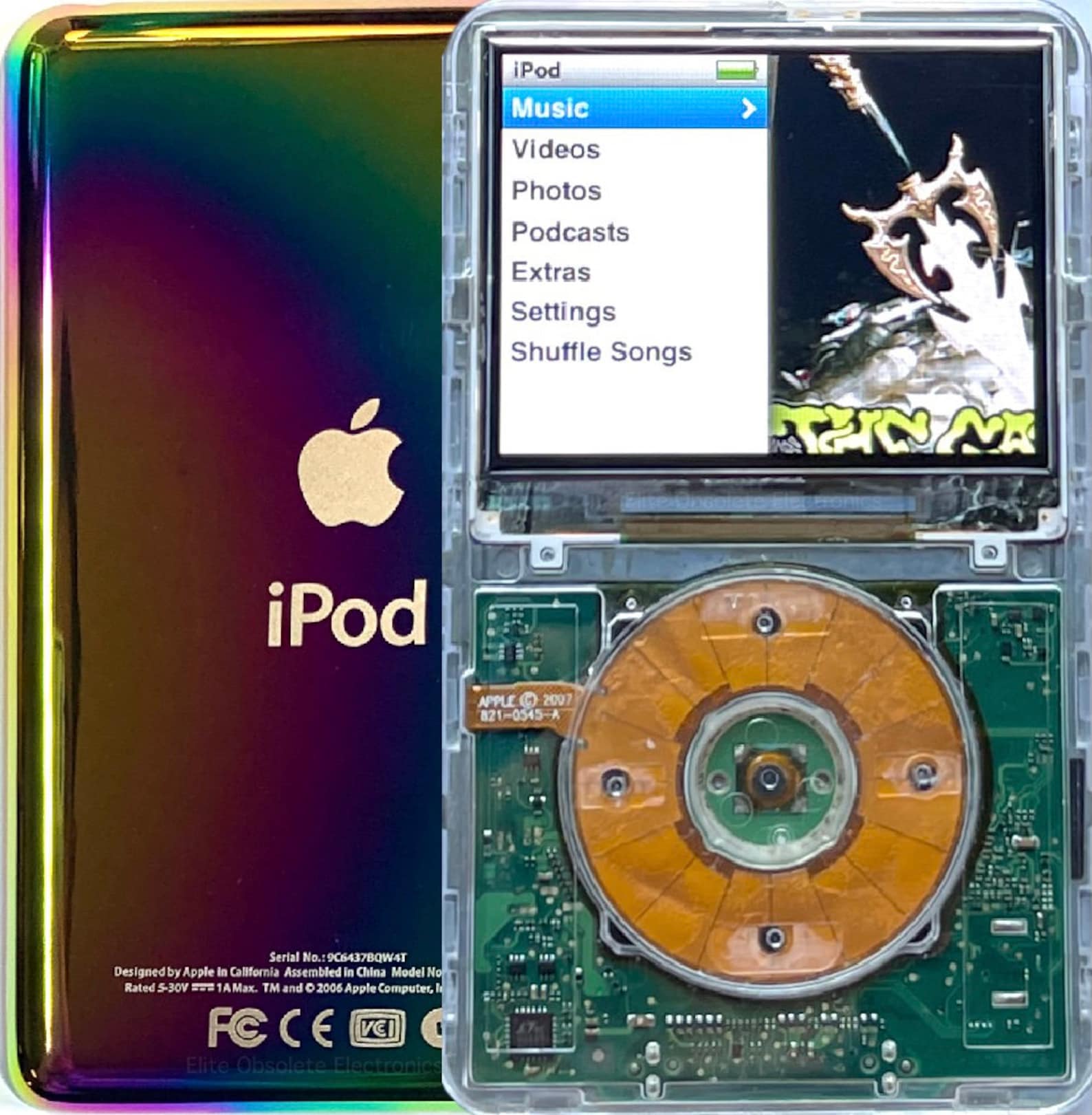 Custom Built Apple iPod Classic 7th Generation Transparent Etsy