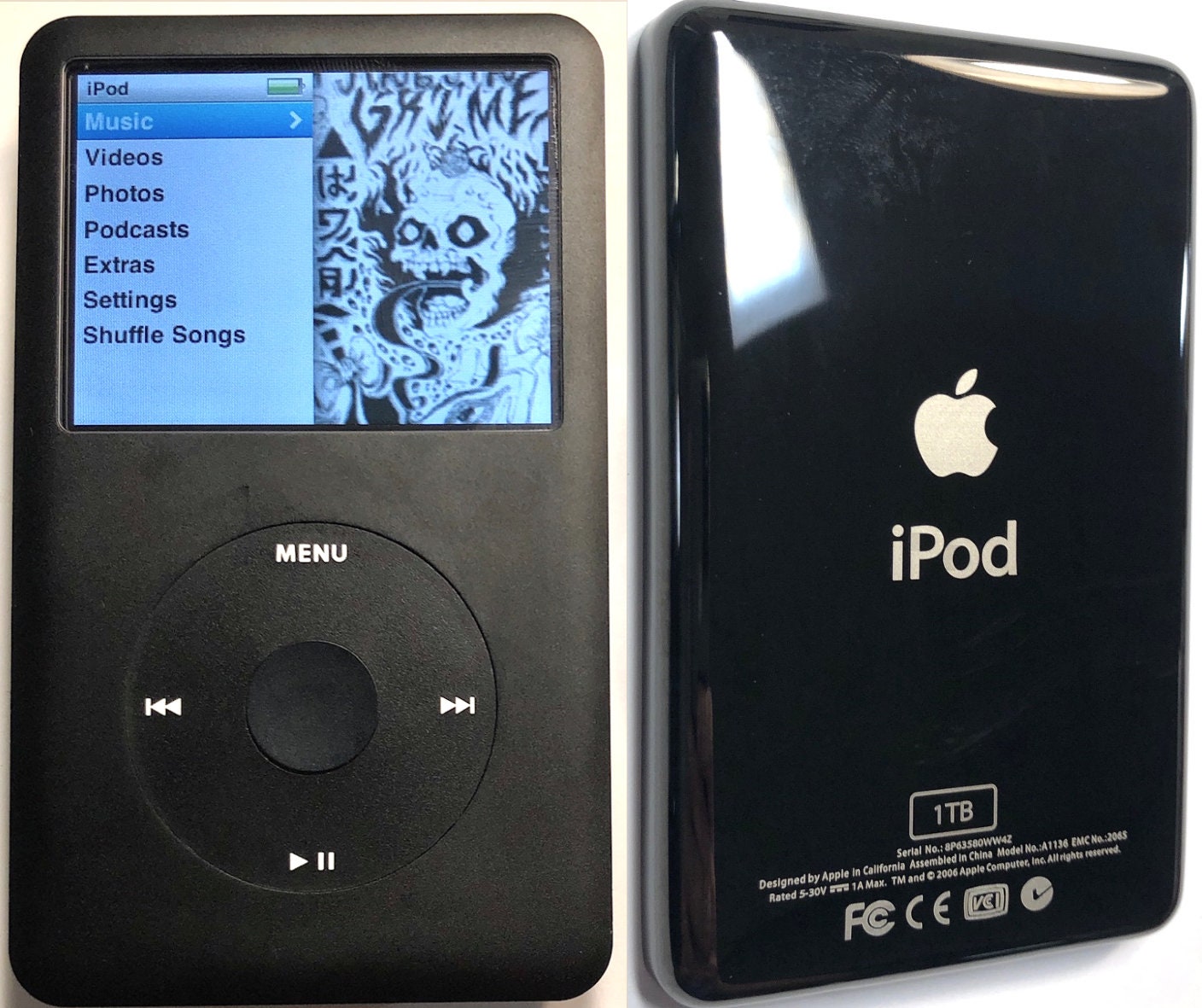 New 1TB SD Card Apple iPod Classic 7th Gen Black Custom Etsy