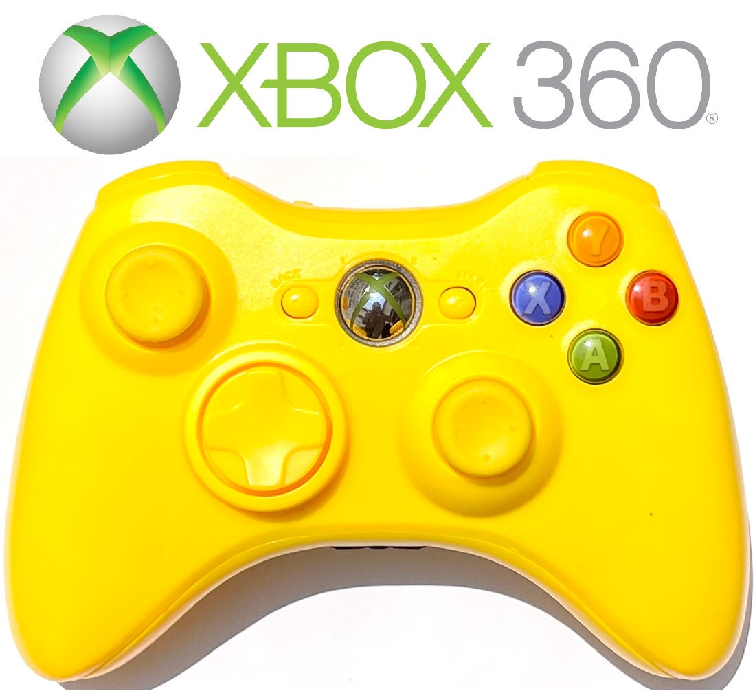 New Microsoft Xbox 360 Wireless Controller Banana Yellow Etsy