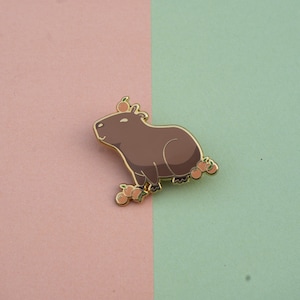 Capybara Enamel Pin