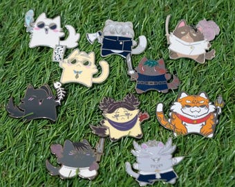 Spille smaltate "I migliori amici dei gatti"