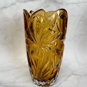 Pink Vase, Crystal Vase, Flower Vase, Bud Vase,  Vase 11&quot;,Home Decor, Bohemia Crystal, Gift