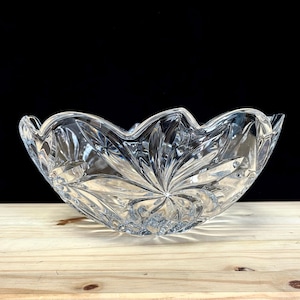 Bowl Vase, Crystal Bowl, Dessert Bowl, Fruits Bowl, Bowl 11&quot;, Table Decor, Home Decor, Bohemia Crystal