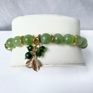 Bracelet, Natural Peridot Bracelet, Hand Made Bracelet, Lucky Bracelet, Amulet, Bohemia Crystal, Gift