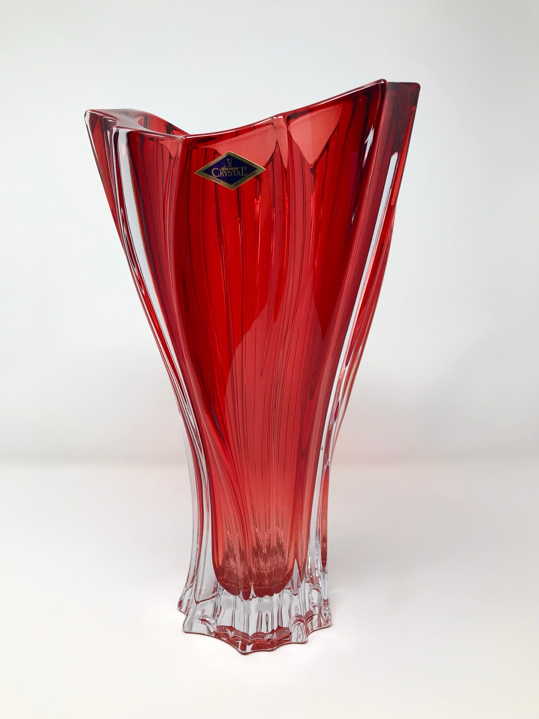 すずらん　チェコ製　ボヘミアクリスタル　TOP CRYSTAL VASE すずらん チェコ製 ボヘミアクリスタル TOP CRYSTAL VASE