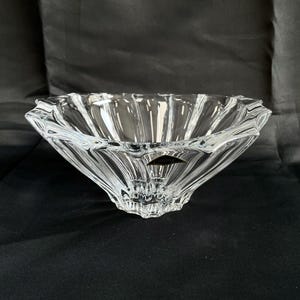 Bowl Vase, Crystal Bowl, Dessert Bowl, Fruits Bowl, Clear Bowl 8&quot;, Table Decor, Home Decor, Bohemia Crystal
