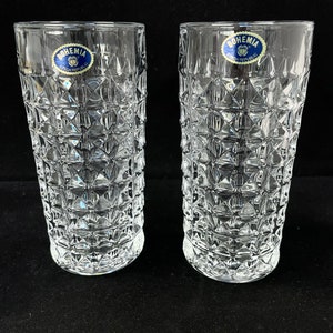 Bicchieri da acqua set da 2, bicchieri di cristallo Highball da 8 once, bicchieri da cocktail, bicchieri da succo, bicchieri di cristallo di Boemia, decorazioni per la casa, articoli da tavola, regalo