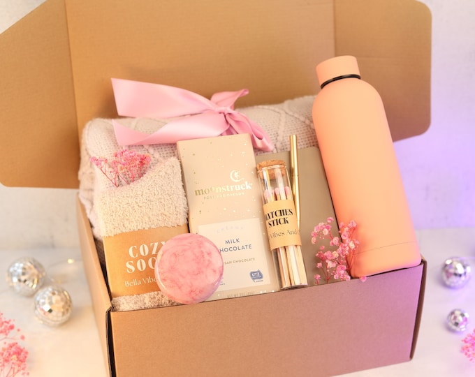Hygge Gift Box with Blanket , Love You Hygge Gift Box, Perfectly Gifted Box for Women