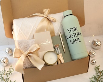 Personalized Name Gift Box Care Package for Her Custom Birthday Gift