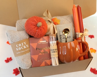 Pumpkin Gift box for friend gift basket for birthday gift for woman Personalized Gift
