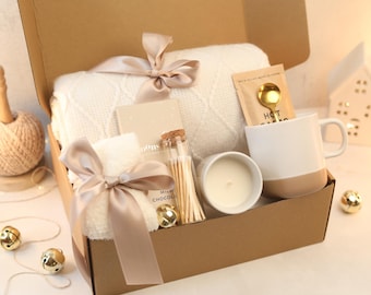 Gift Box for woman cozy style gifts for her care package spa basket