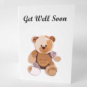Get Well Soon with Bear Sticker Graphic by niradjstudio · Creative