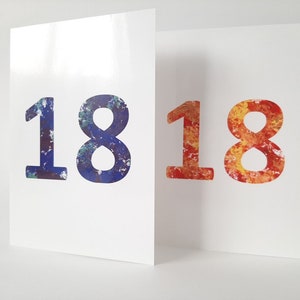 18. Geburtstagskarte