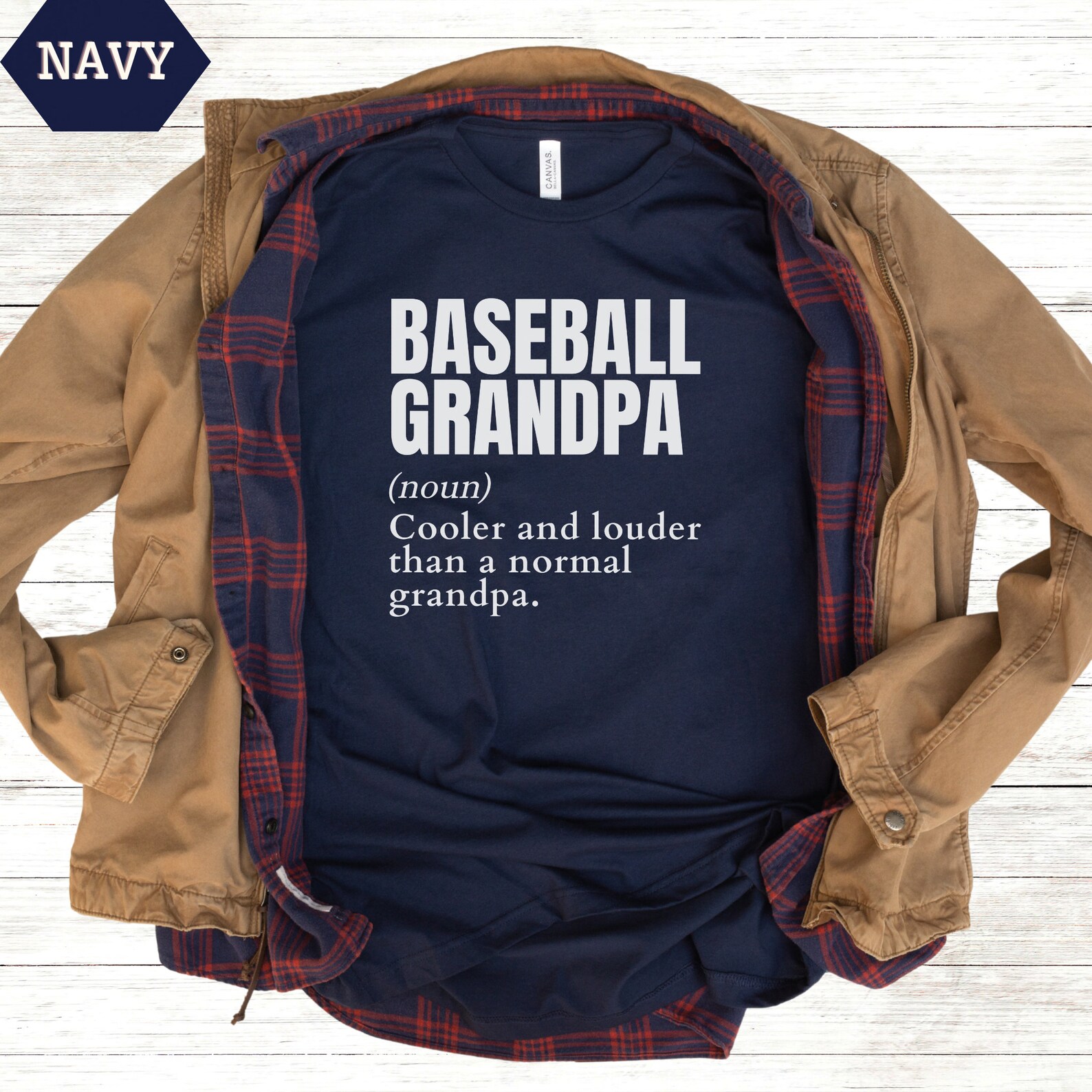 Baseball Grandpa Noun Shirt, Baseball Grandpa Definition Shirt