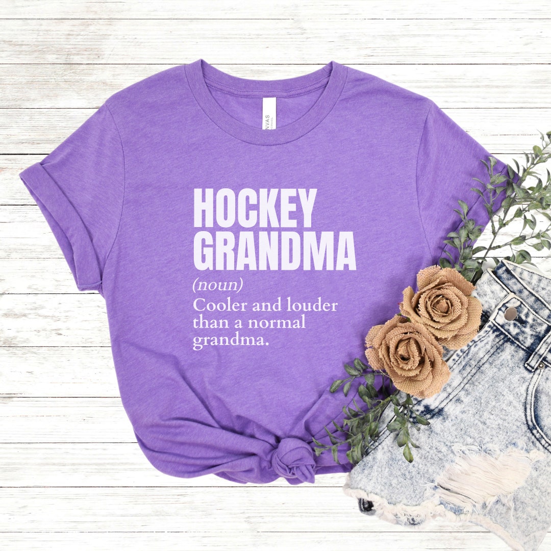 Hockey Grandma Noun Shirt Hockey Grandma Definition Shirt Etsy