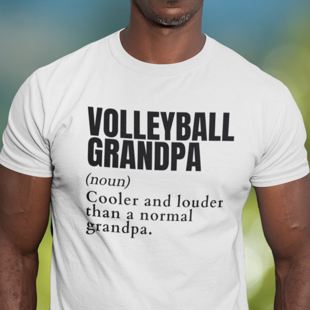 Volleyball Grandpa Noun Shirt, Volleyball Grandpa Definition Shirt