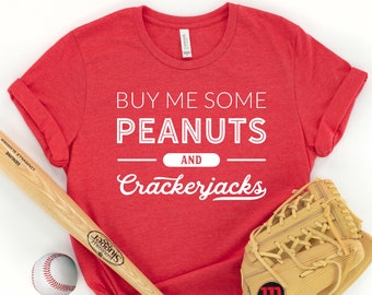 Peanuts and Crackerjacks Baseball Tee - Women's Unisex T-Shirt
