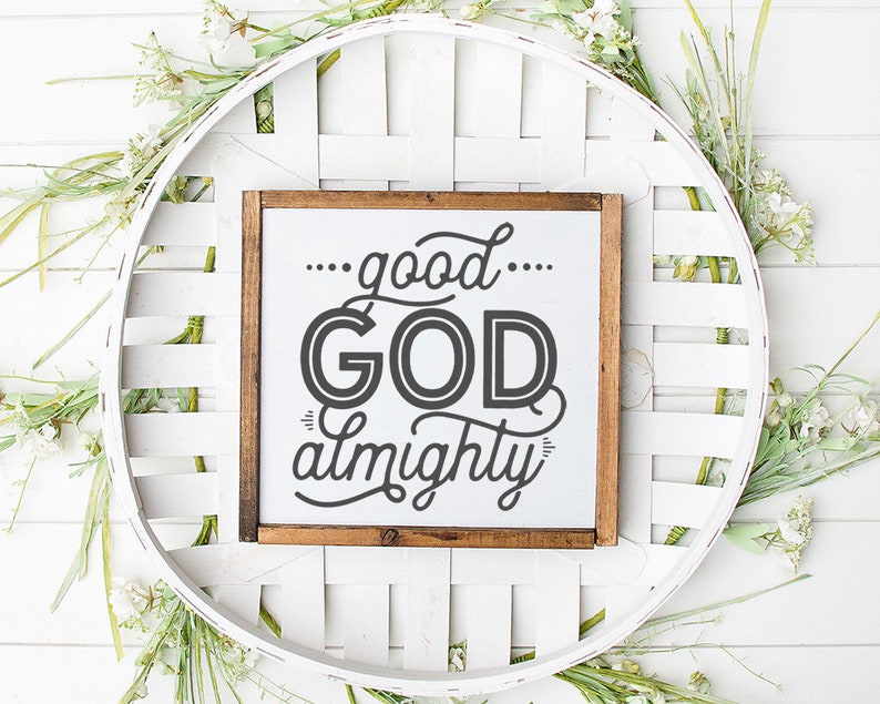 Good God Almighty PNG Christian Lyrics Sublimation Crowder Etsy
