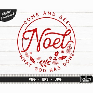 Noel PNG, Kom kijken wat God heeft gedaan, Lauren Daigle Christmas Song Lyrics, Christmas Sublimation, Christian Christmas Design