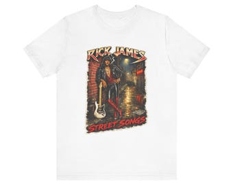 Rick James Street Songs T-Shirt | Retro Rock Band Graphic Tee