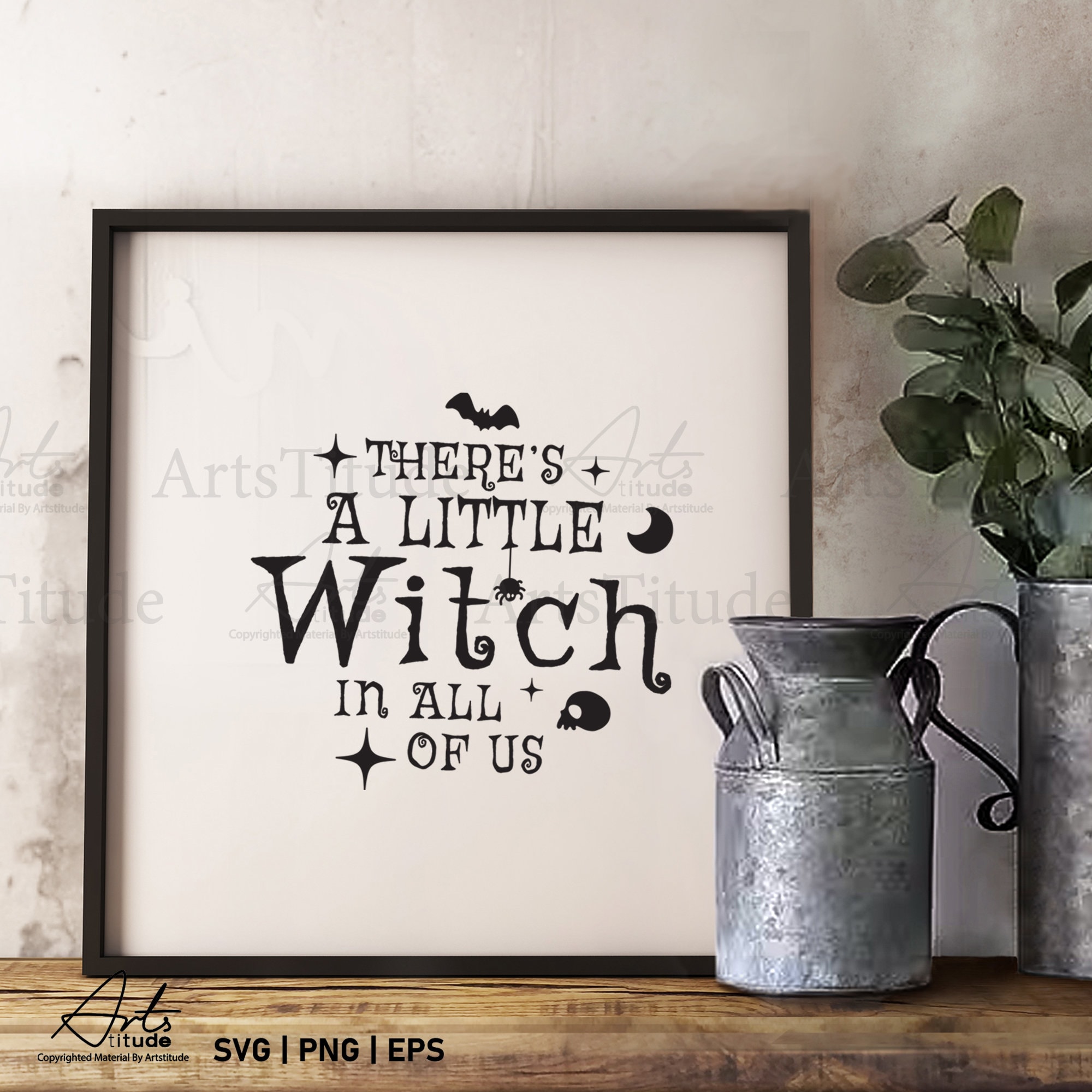 There's a Little Witch in All of Us SVG Halloween Witch - Etsy