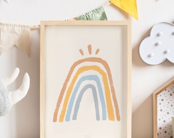 Rainbow Nursery Printable Art