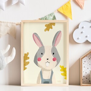 Kaninchen Original Cartoon - druckbare Kunst